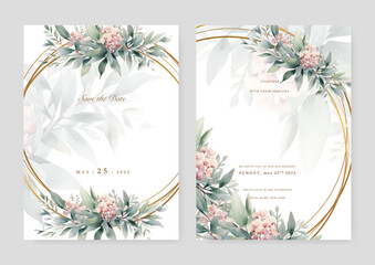 colourful colorful floral flower vector beautiful gold flowers line art on wedding card template watercolor