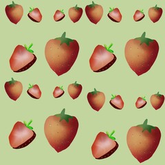 seamless background with apples