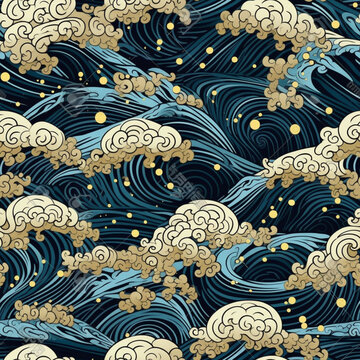 sea waves pattern background