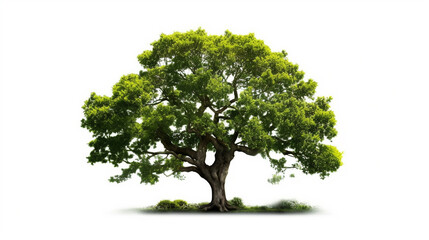 Obraz premium big tree isolate on white background