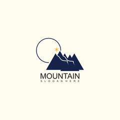 Mountain logo design with unique concept
