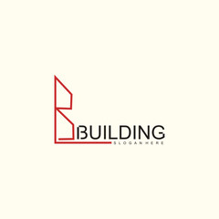 Building logo design with simple concept