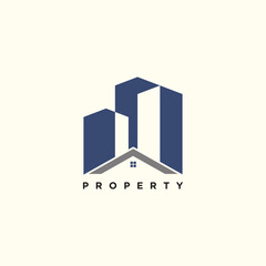 Property logo design with modern idea