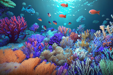 Fototapeta na wymiar Enchanting Underwater World
