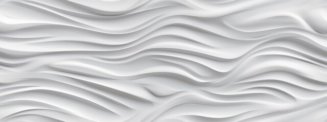 Abstract Architecture Background. Seamless wave texture of interior wall decoration.Gypsum wall with waves