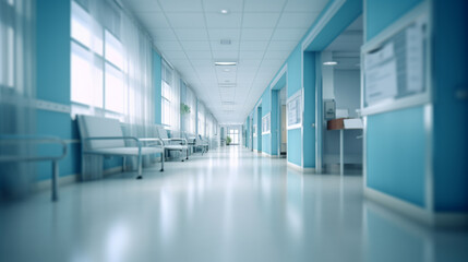 abstract medical background for design. Blurred dispense counter of hospital or clinic
