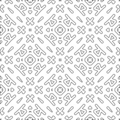 Stylish texture with figures from lines.
Diagonal pattern. Repeat decorative design.Abstract texture for textile, fabric, wallpaper, wrapping paper.Black and white geometric wallpaper.