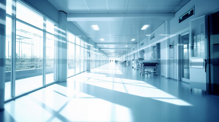 abstract medical background for design. Blurred dispense counter of hospital or clinic