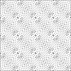 Vector pattern with symmetrical elements . Modern stylish abstract texture. Repeating geometric tiles from striped elements. Black and white pattern.