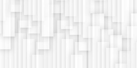 Abstract background with lines and square shape geometric pattern light gray and white seamless technology design, backdrop tile business template paper art concept illustration wallpaper vector.