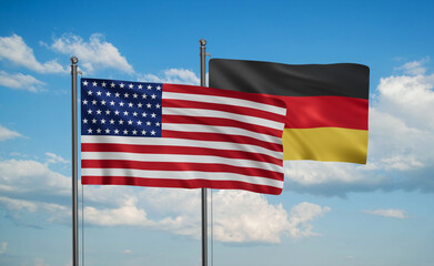 Germany and USA flag
