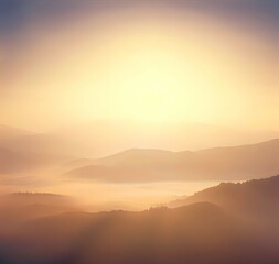 Obraz premium sunset over the mountains