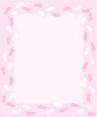 A gentle children's frame with the legs of a baby
