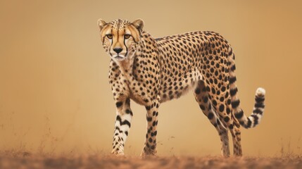 cheetah in the savannah