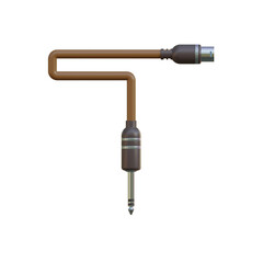 Audio Cable 3D Alphabet or PNG Letters