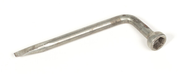 Socket wrench, isolated on white