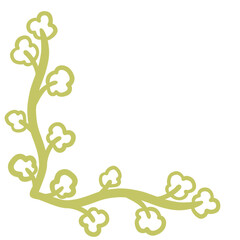Art Decoration Illustration Plant Lineart Leaf Edge Corner