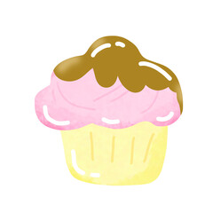 cupcake with caramel 