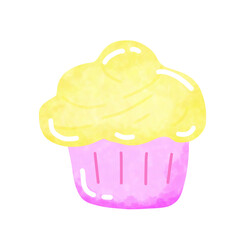 cupcake with cream 