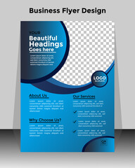 Corporate flyer or cover design for business identity and advertisement.