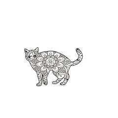 Animal mandala design for kids