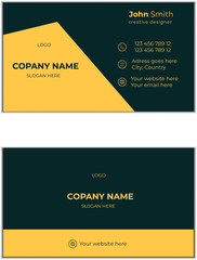 Modern creative simple business card design template
