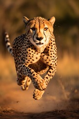 The cheetah is the fastest land animal on earth, and this image captures the incredible speed and agility of this magnificent predator.