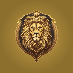 The combination mark logo Abstract lion logo