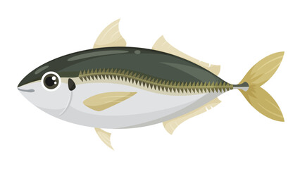 かわいいアジのイラスト