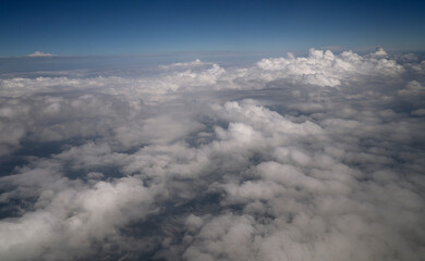 Cloudscape seen from a plane.