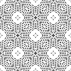 Background with abstract shapes. Black and white texture. Monochrome repeating pattern  for decor, fabric, cloth.