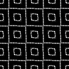Background with abstract shapes. Black and white texture. Monochrome repeating pattern  for decor, fabric, cloth.