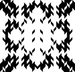 Background with abstract shapes. Black and white texture. Monochrome repeating pattern  for decor, fabric, cloth.