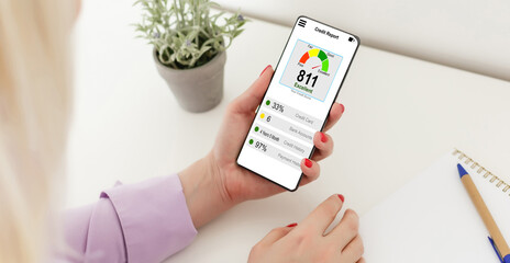 Credit Report Financial Banking Economy Concept