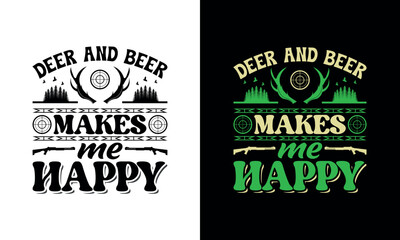 Hunting typography t-shirt design, hunting t-shirt design template, hunting t-shirt design vector