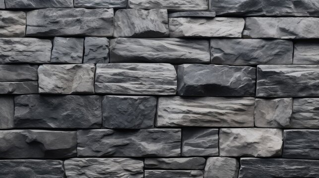 Modern style design decorative cracked real stone, Stone wall design for pattern and background.