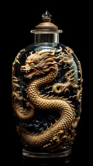 Chinese Dragon in a bottle AI Generated