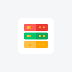 Fototapeta premium A Whimsical Collection of Flat Icon Depicting Hot Air Balloons 