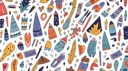 Contemporary Abstract Artistic Mosaic
Hand-Drawn Fun Paint Pattern
Linear Triangle Pattern Set
Seamless Pattern Concept Design
Modern Grunge Graphic Background