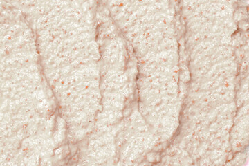 Vanilla cream ice cream. Ice cream texture. Delicious sweet dessert close-up as a background.