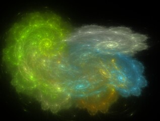 Imaginatory fractal abstract background Image