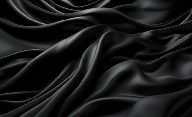 Obraz premium Black abstract background luxury cloth. Generative AI.