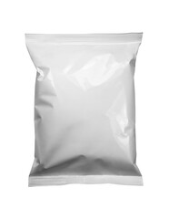 blank or white plastic bag snack packaging