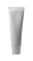 white plastic tube. Clean packaging design. For cosmetics