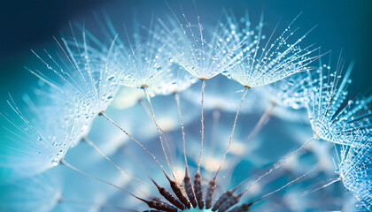 Whimsical Reflections: Abstract Dandelion in Broken Glass | AI-Generated Nature Art