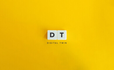 Digital Twin (DT) Banner and Concept. 