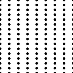 Geometric stripped seamless pattern with dots. Monochrome abstract vector texture.