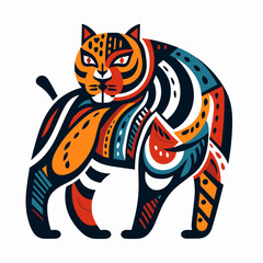 Fototapeta na wymiar tiger illustration