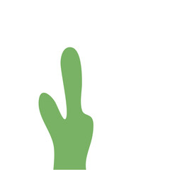 Abstract Green Cactus Shape