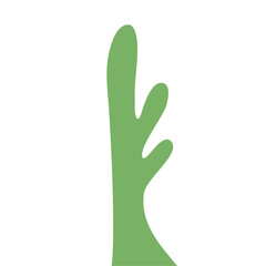 Obraz premium Abstract Green Cactus Shape